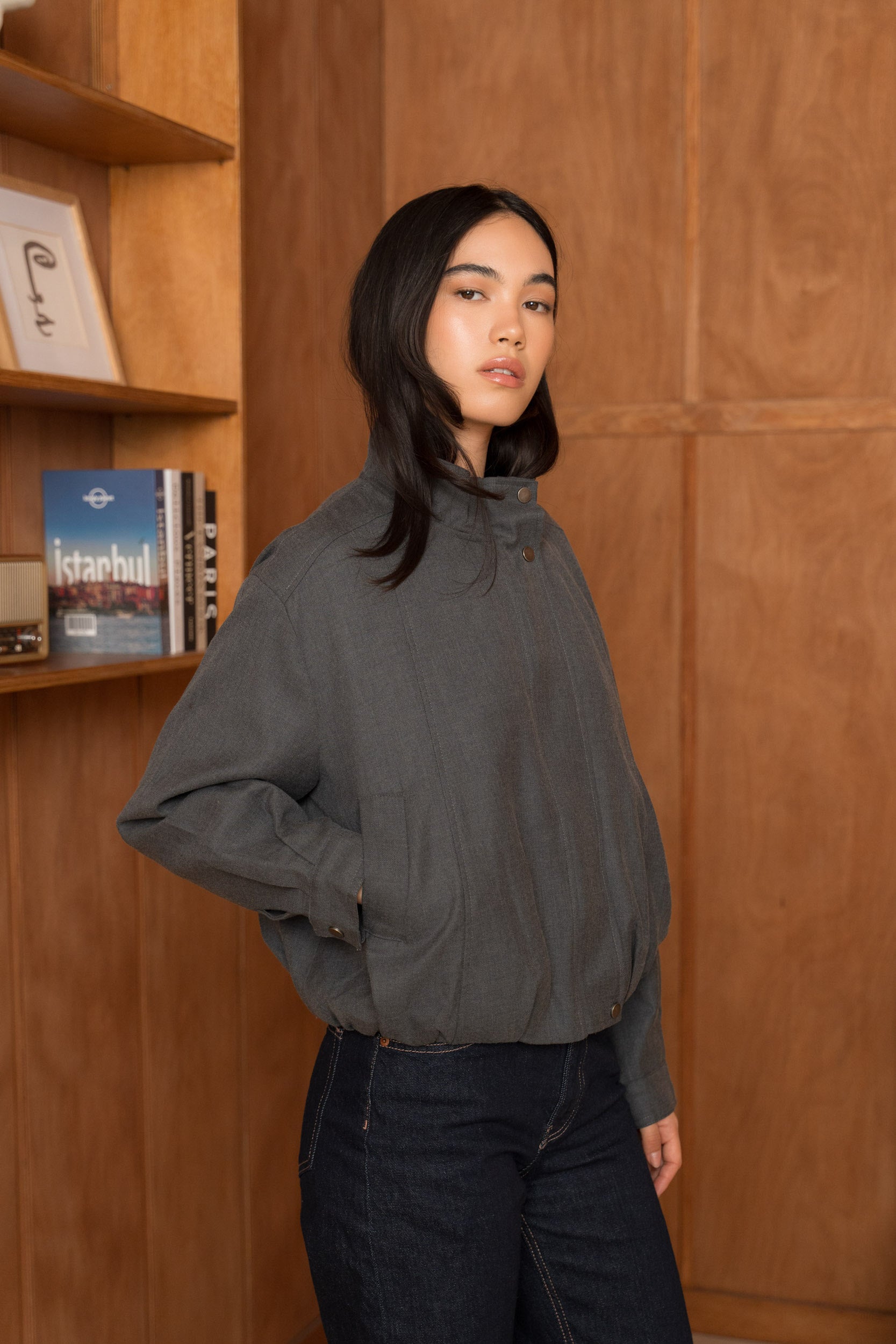 La Veste bomber en Laine