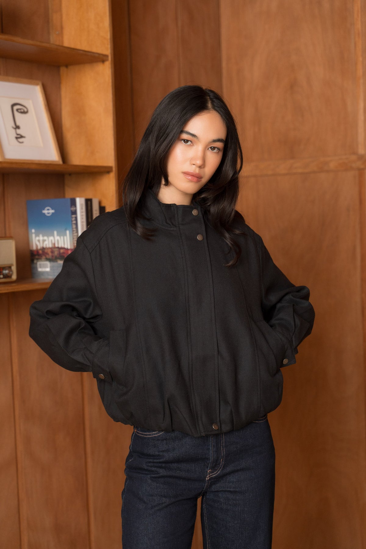 La Veste bomber en Laine