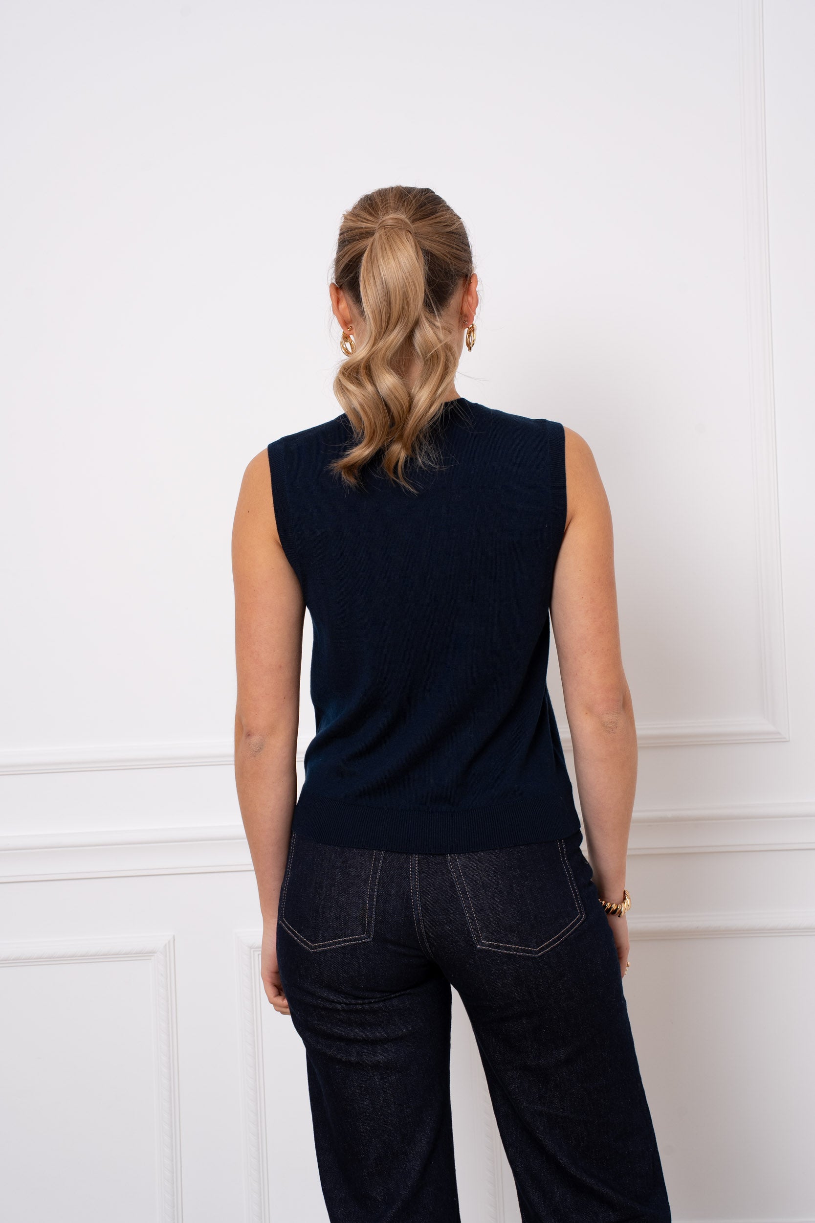 Pull 100% laine mérinos sans manche