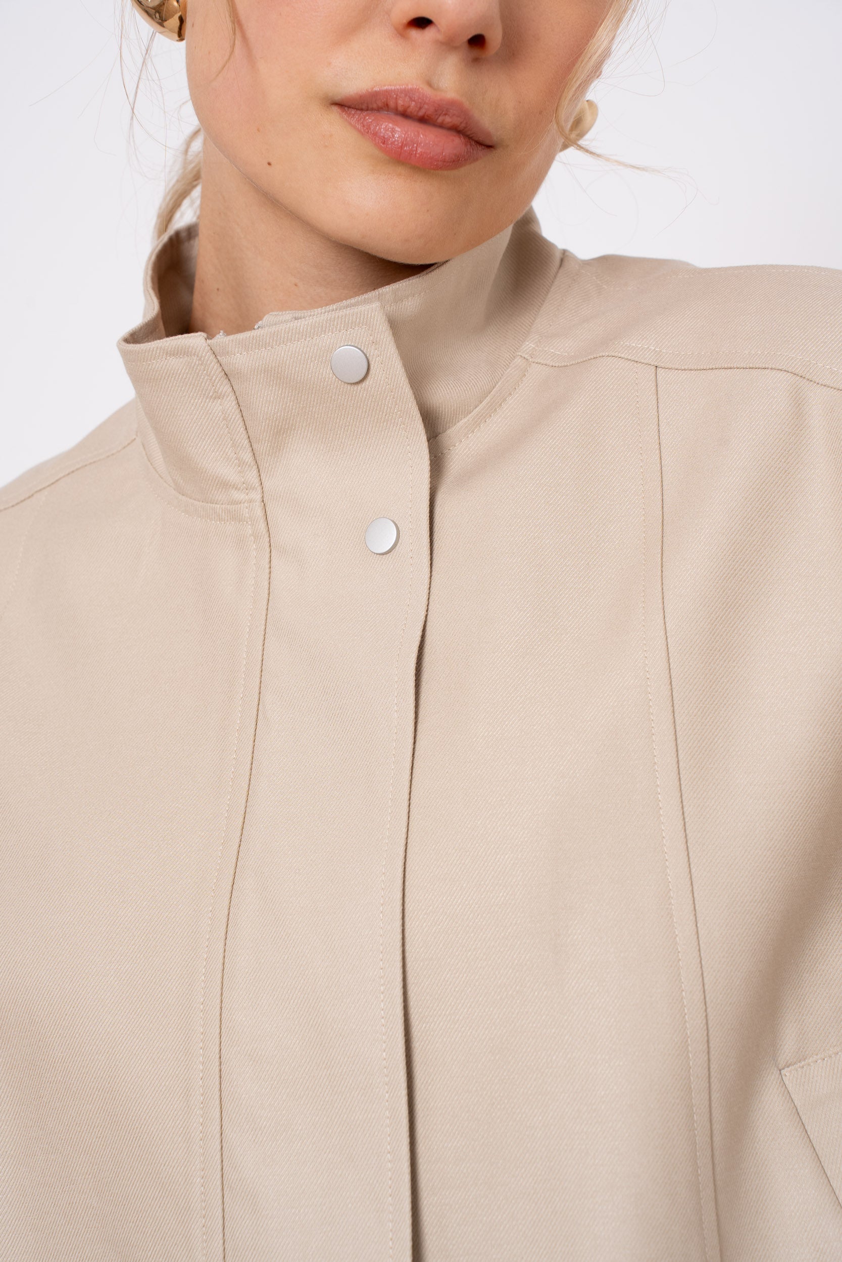 Veste bomber coton & lyocell