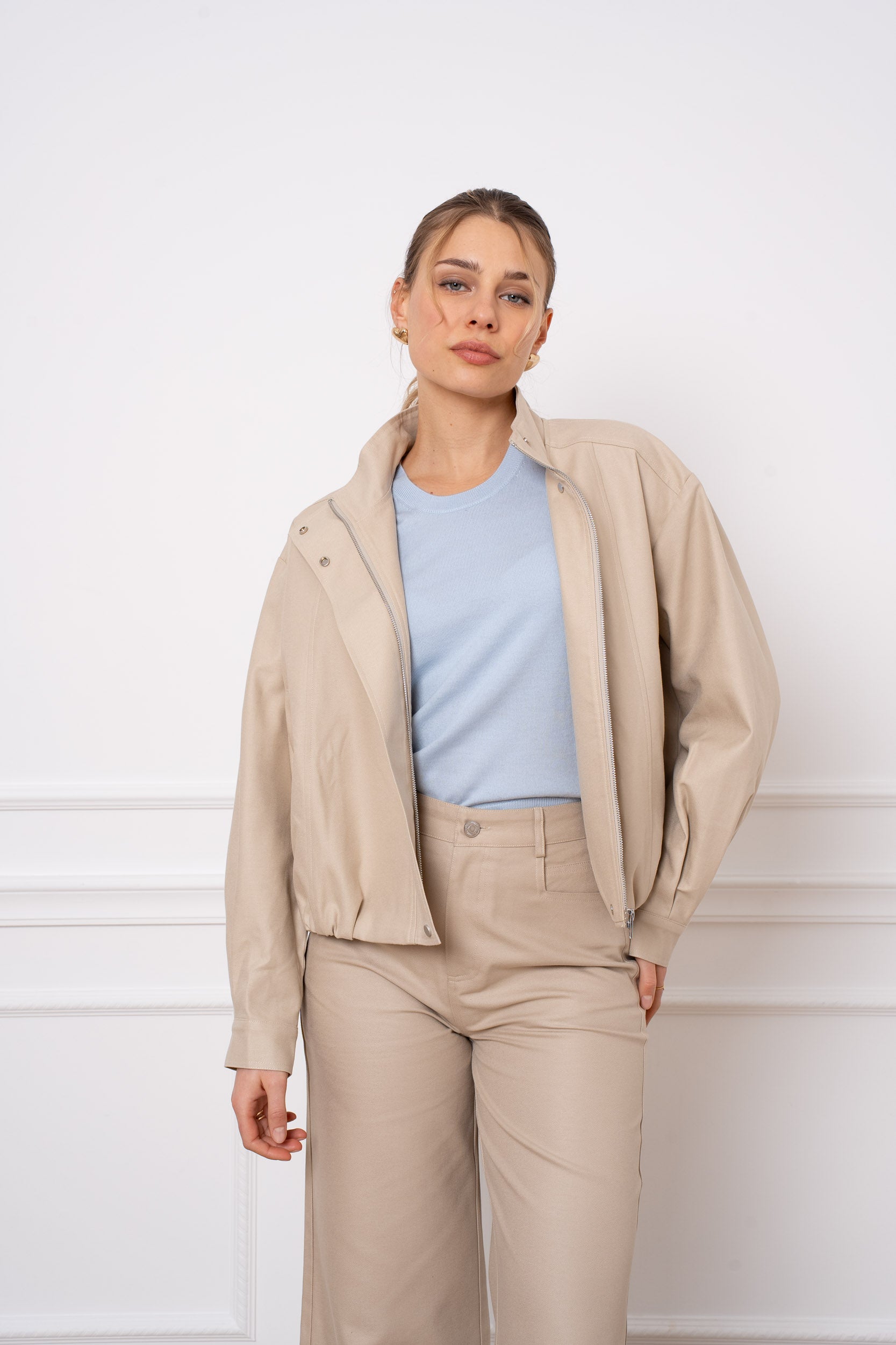Veste bomber coton & lyocell