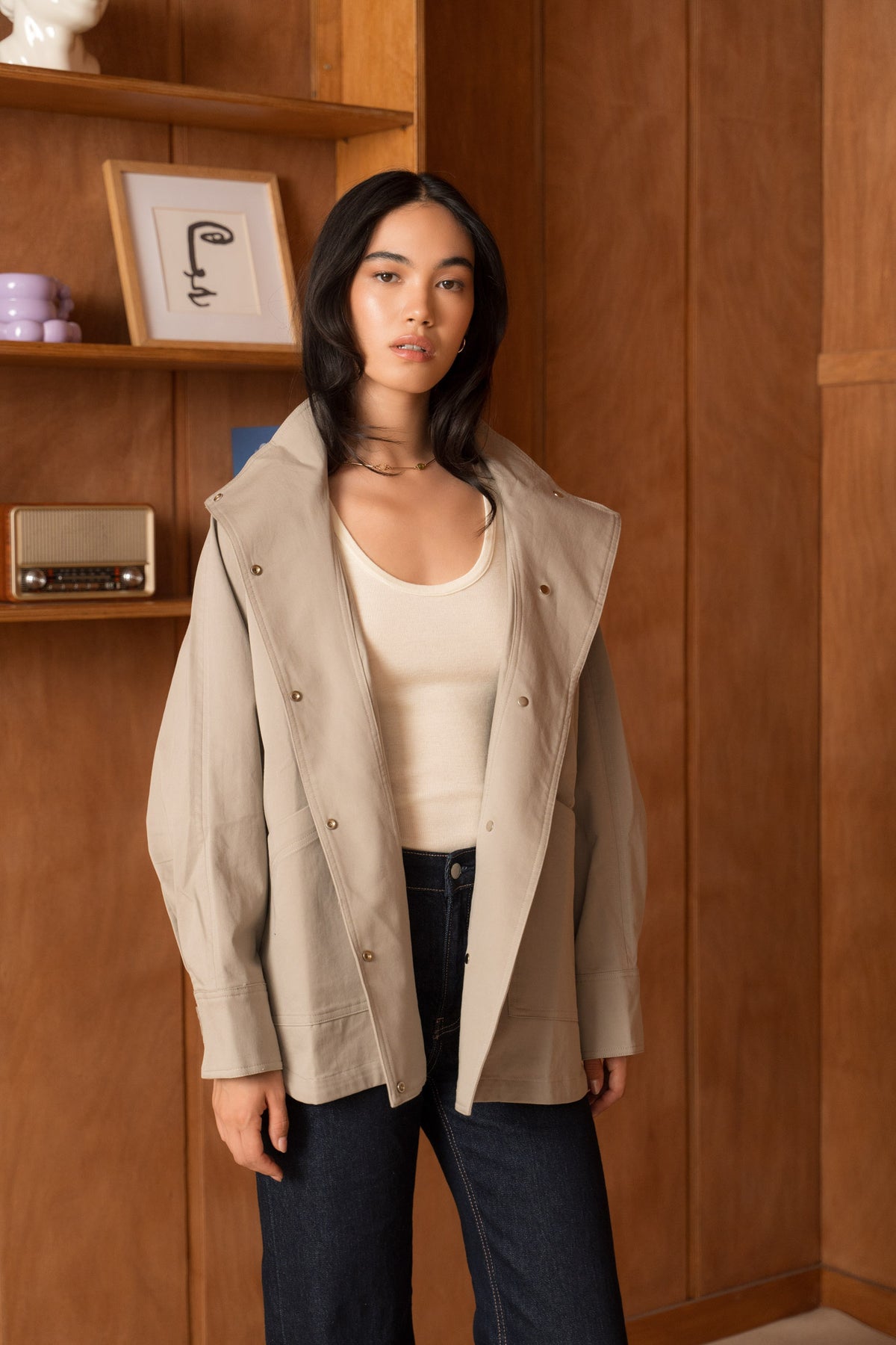 Veste oversize 100% coton