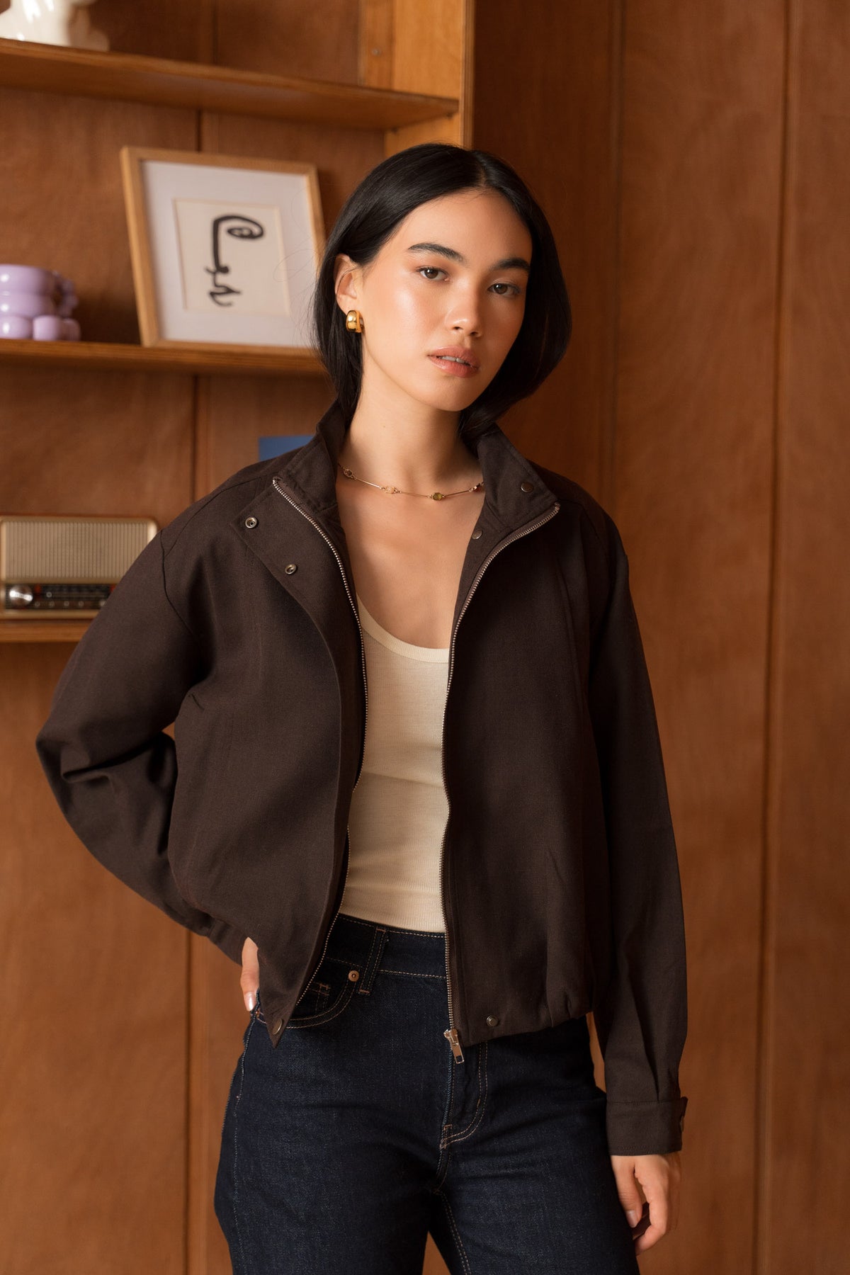 La Veste bomber en Laine