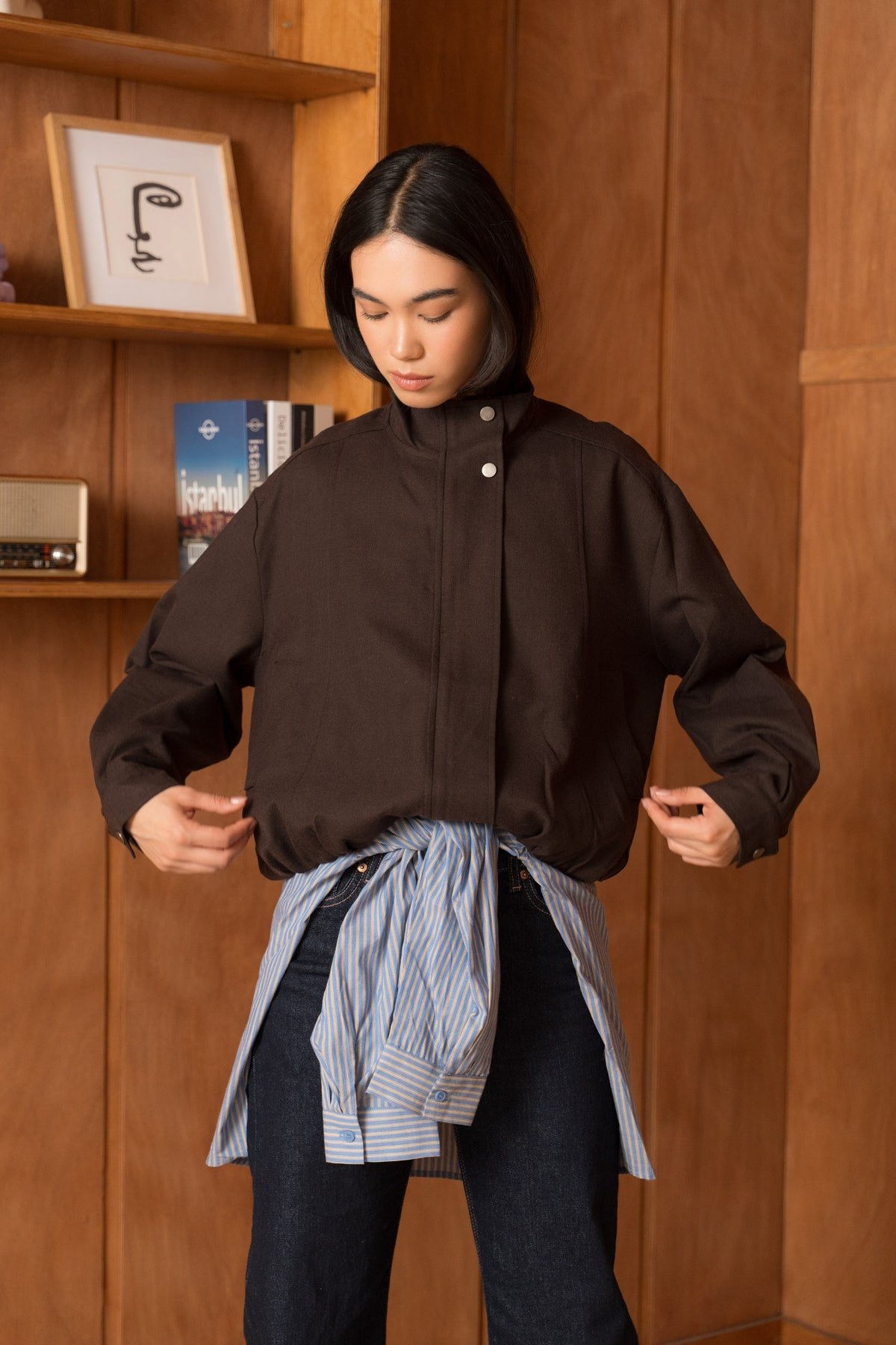 La Veste bomber en Laine