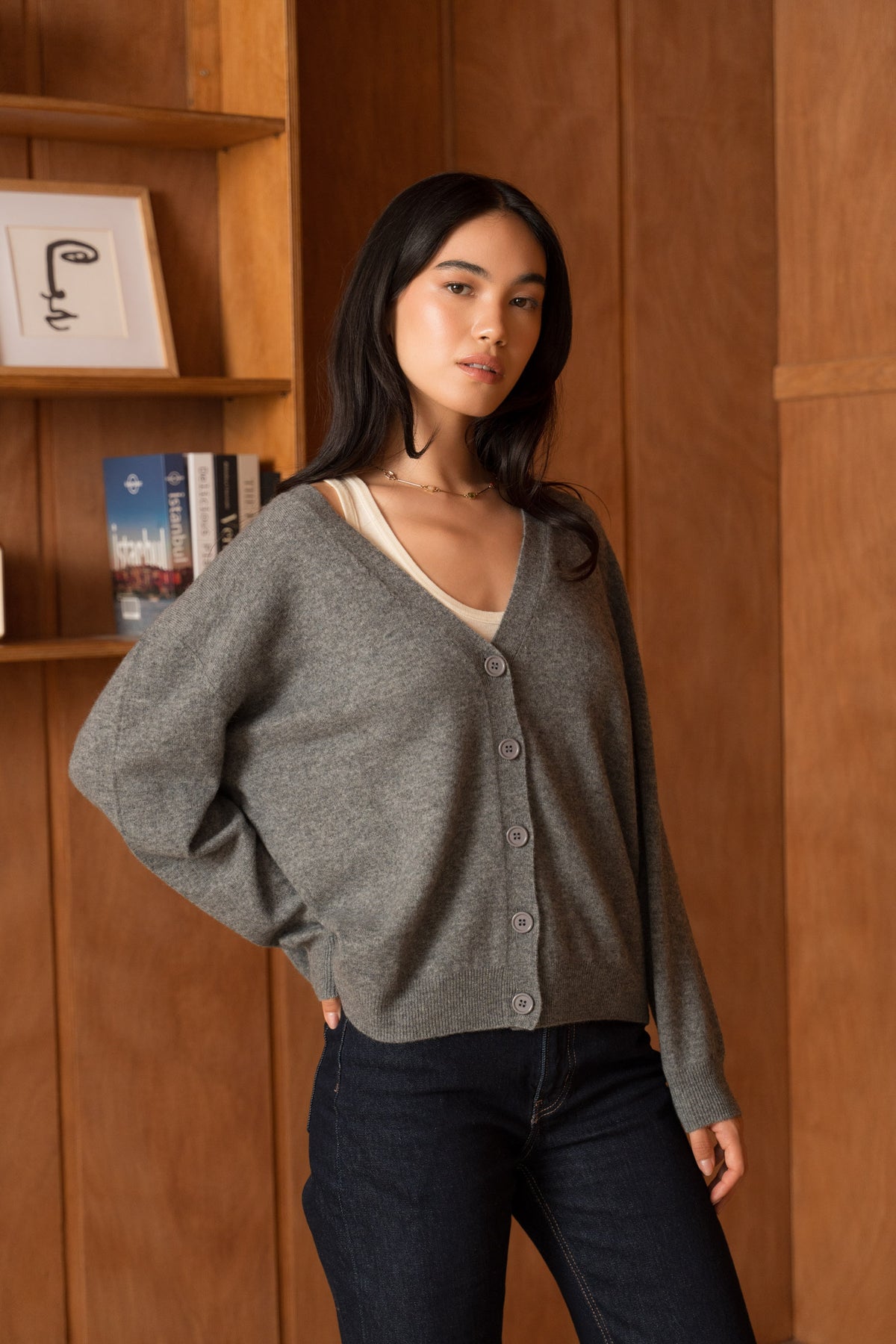 Le Cardigan Cachemire oversize