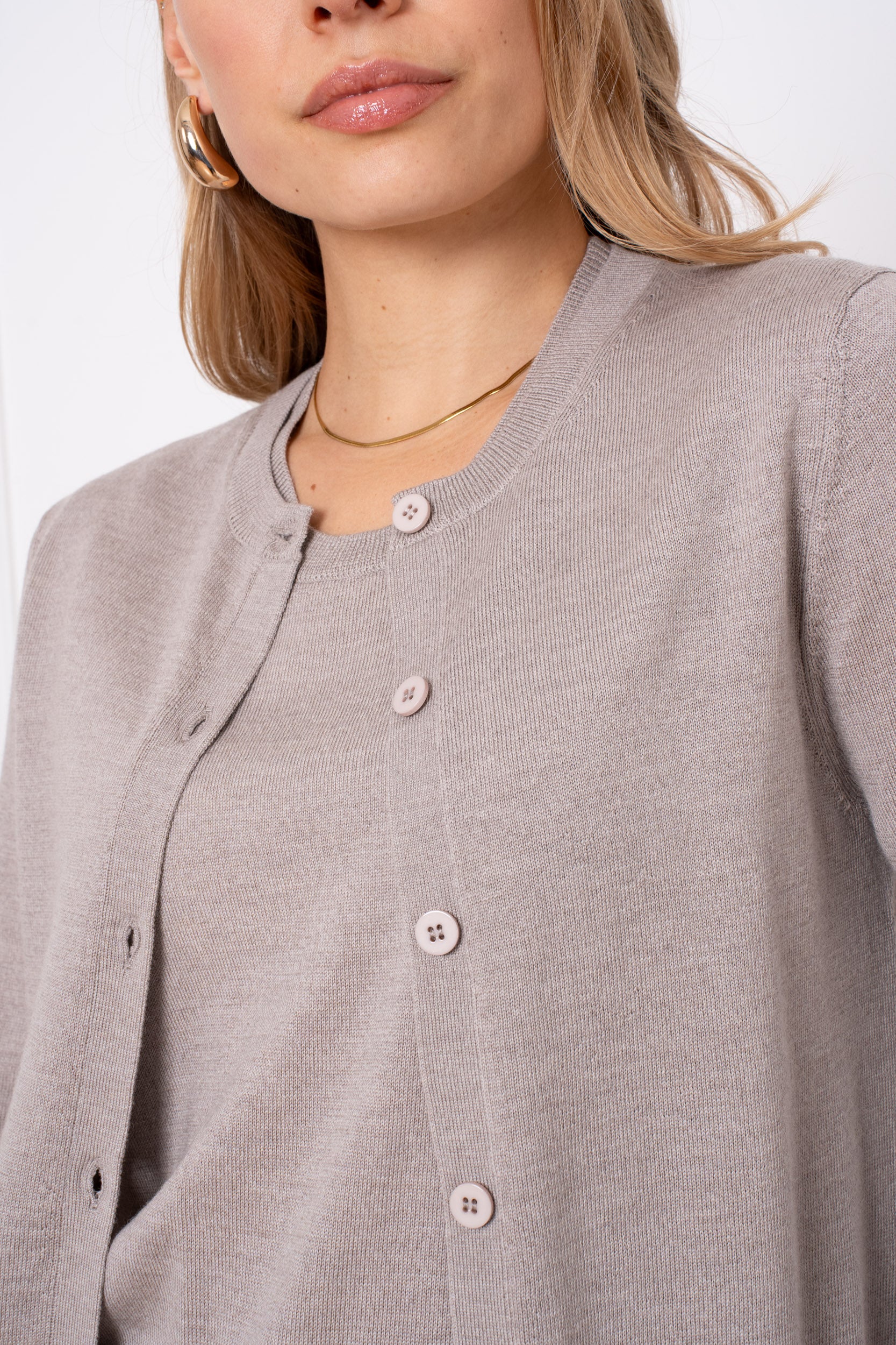 Cardigan 100% laine mérinos manches longues