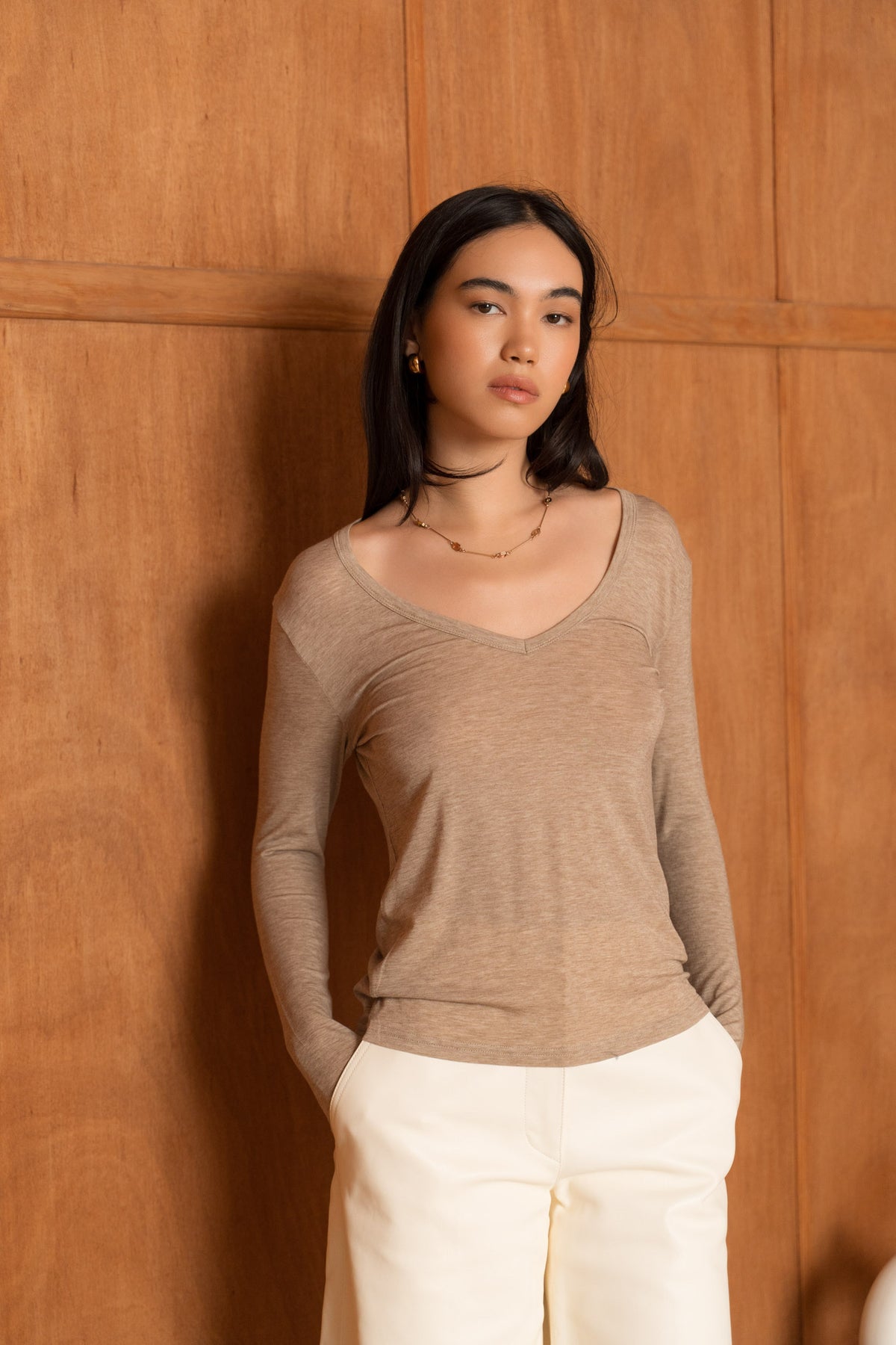 Le Sous-Pull Laine Mérinos col V