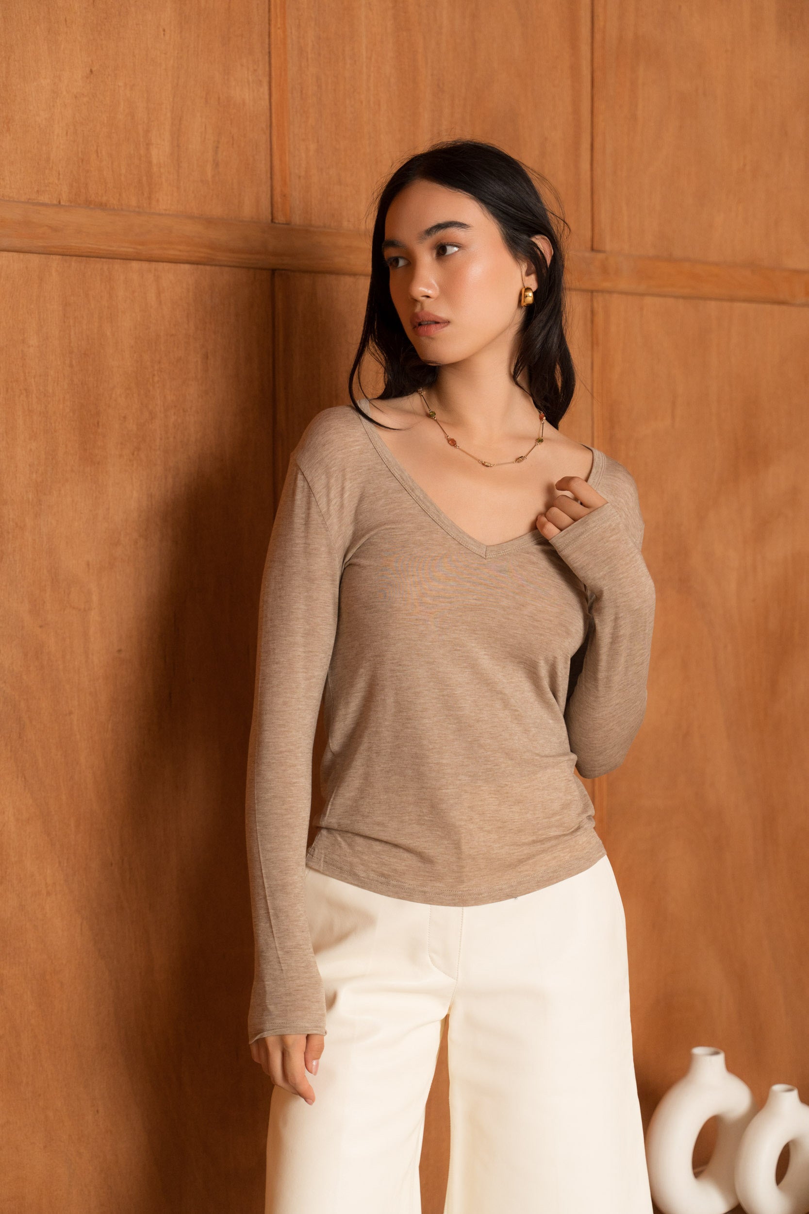 Le Sous-Pull Laine Mérinos col V