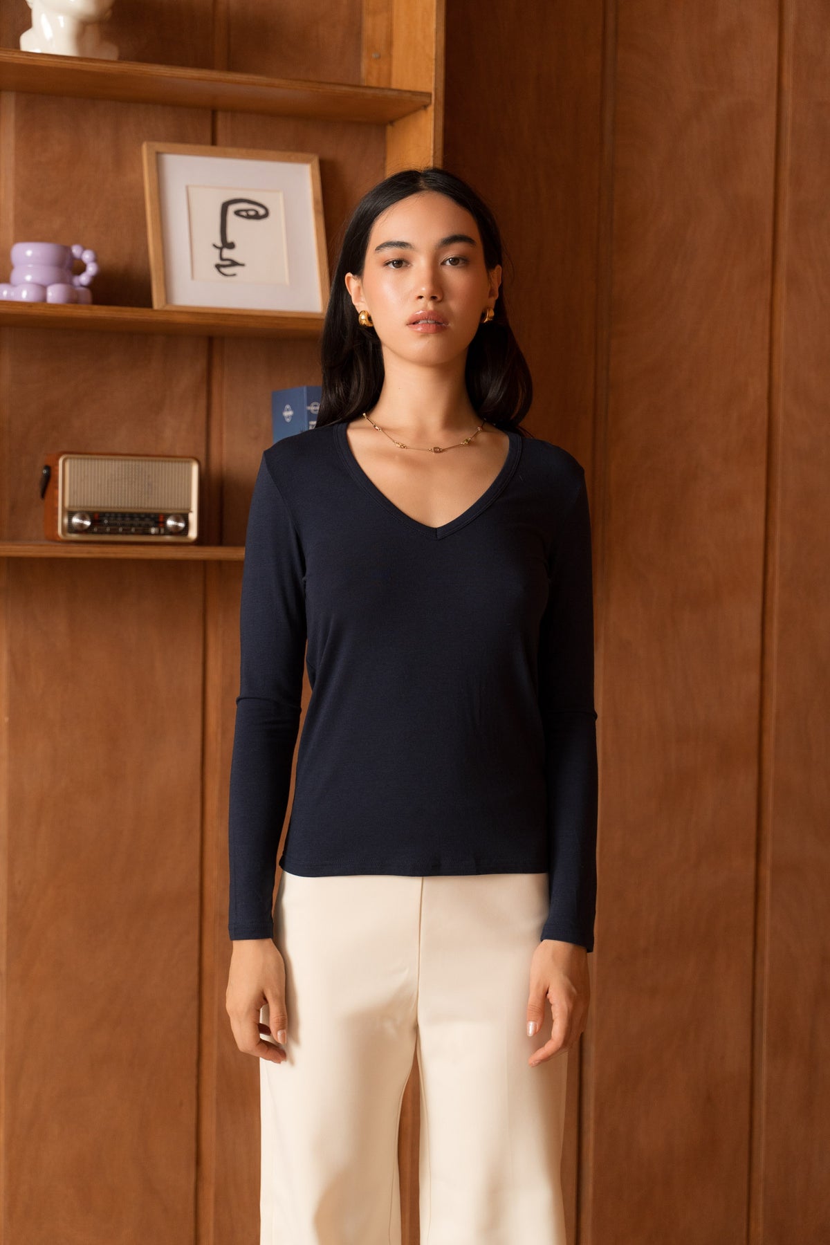 Le Sous-Pull Laine Mérinos col V