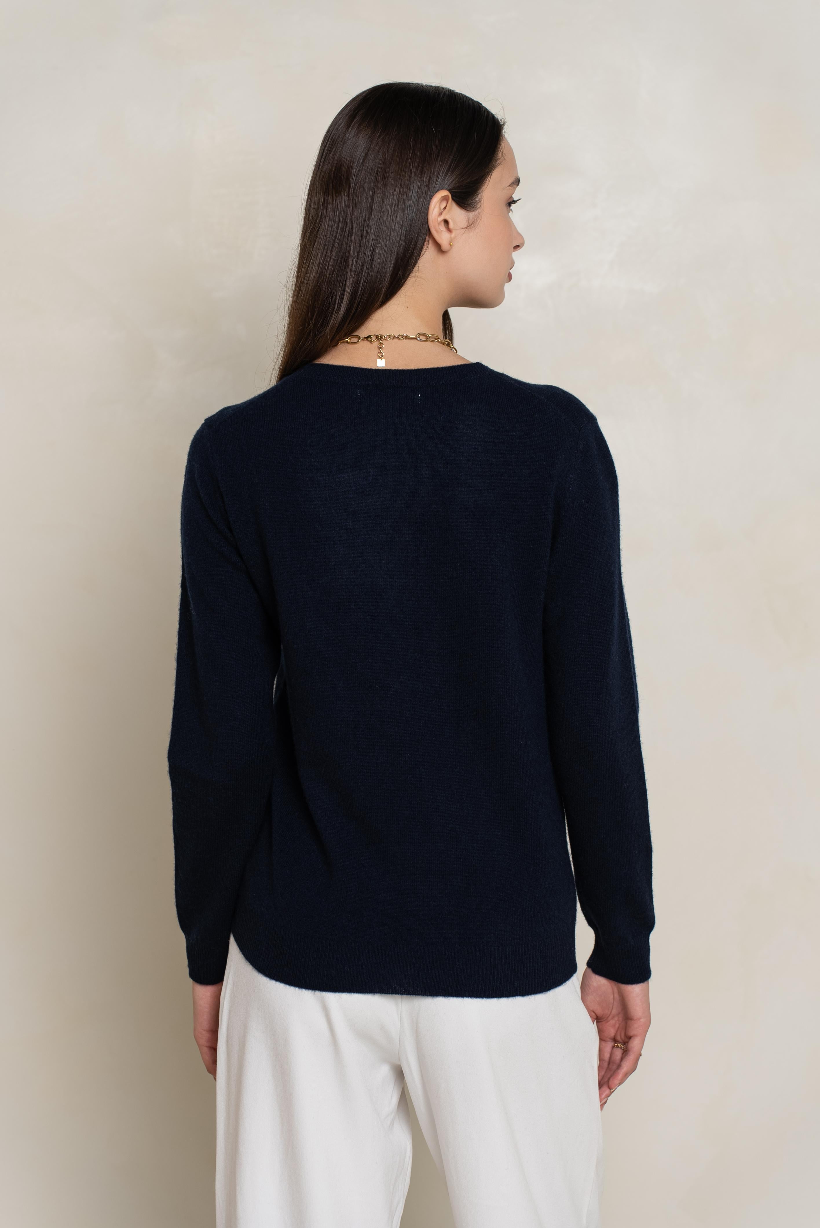 Pull col rond en cachemire