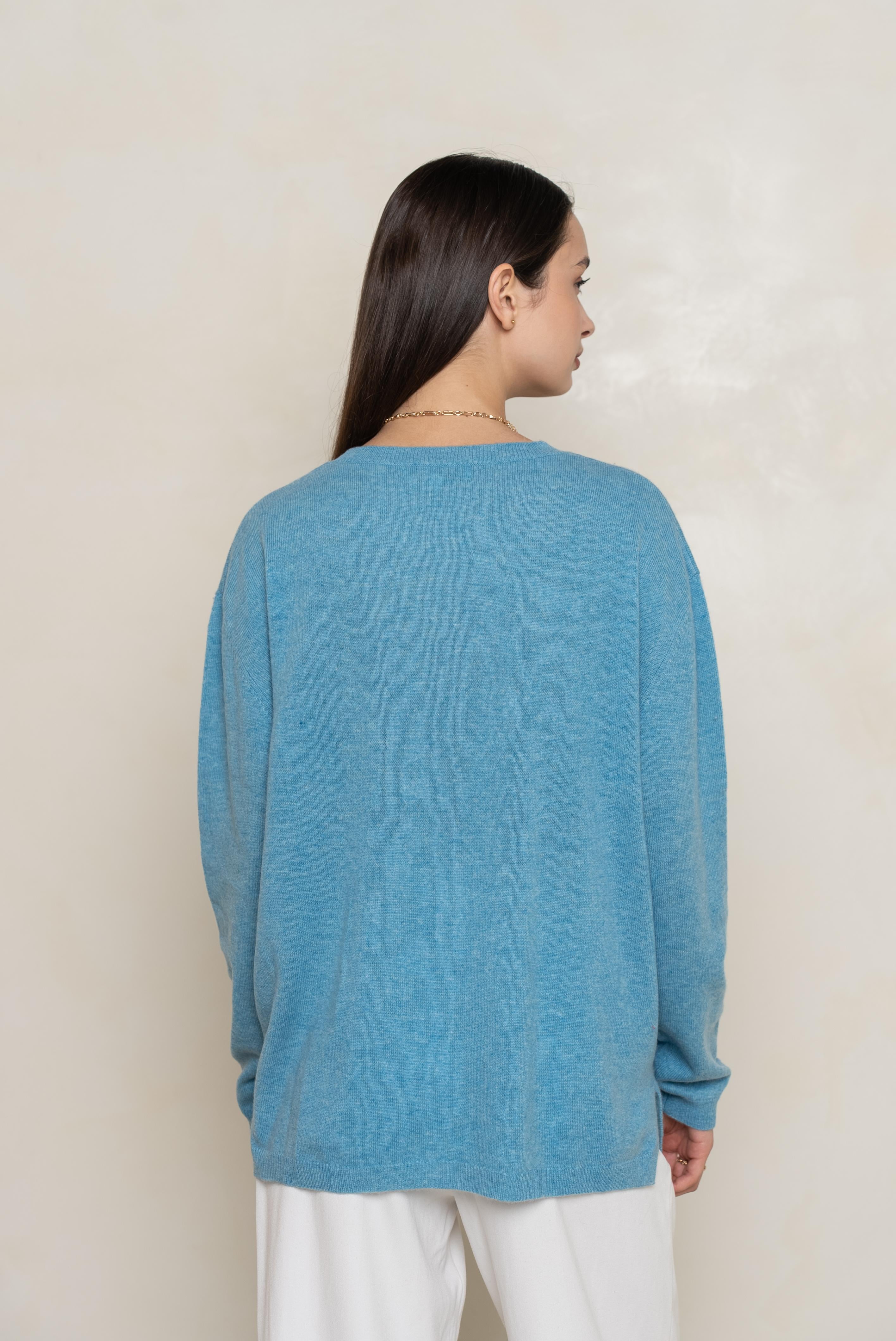 Pull V oversize en cachemire