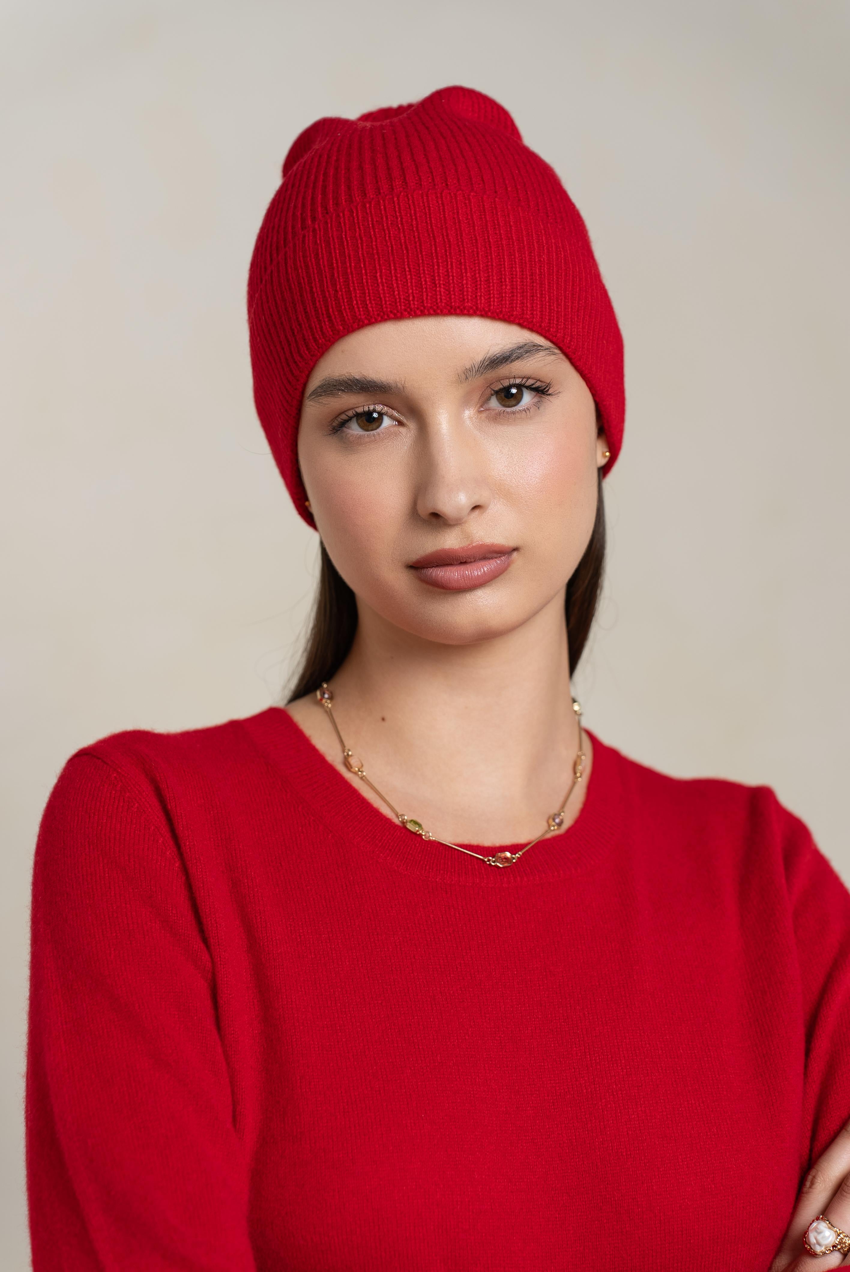 Bonnet 100% cachemire