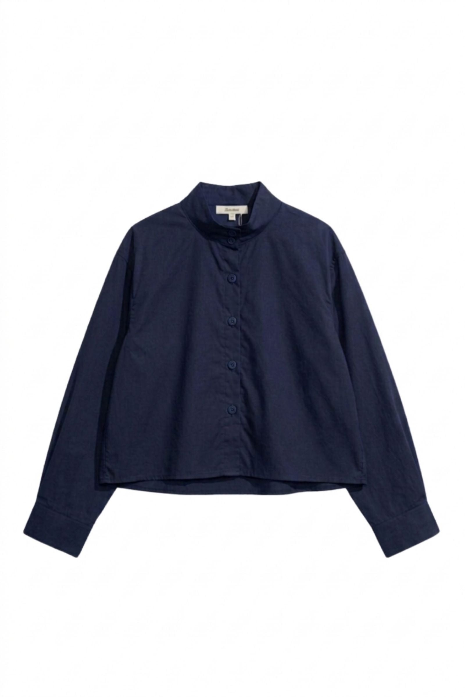 Chemise 100% coton courte col montant