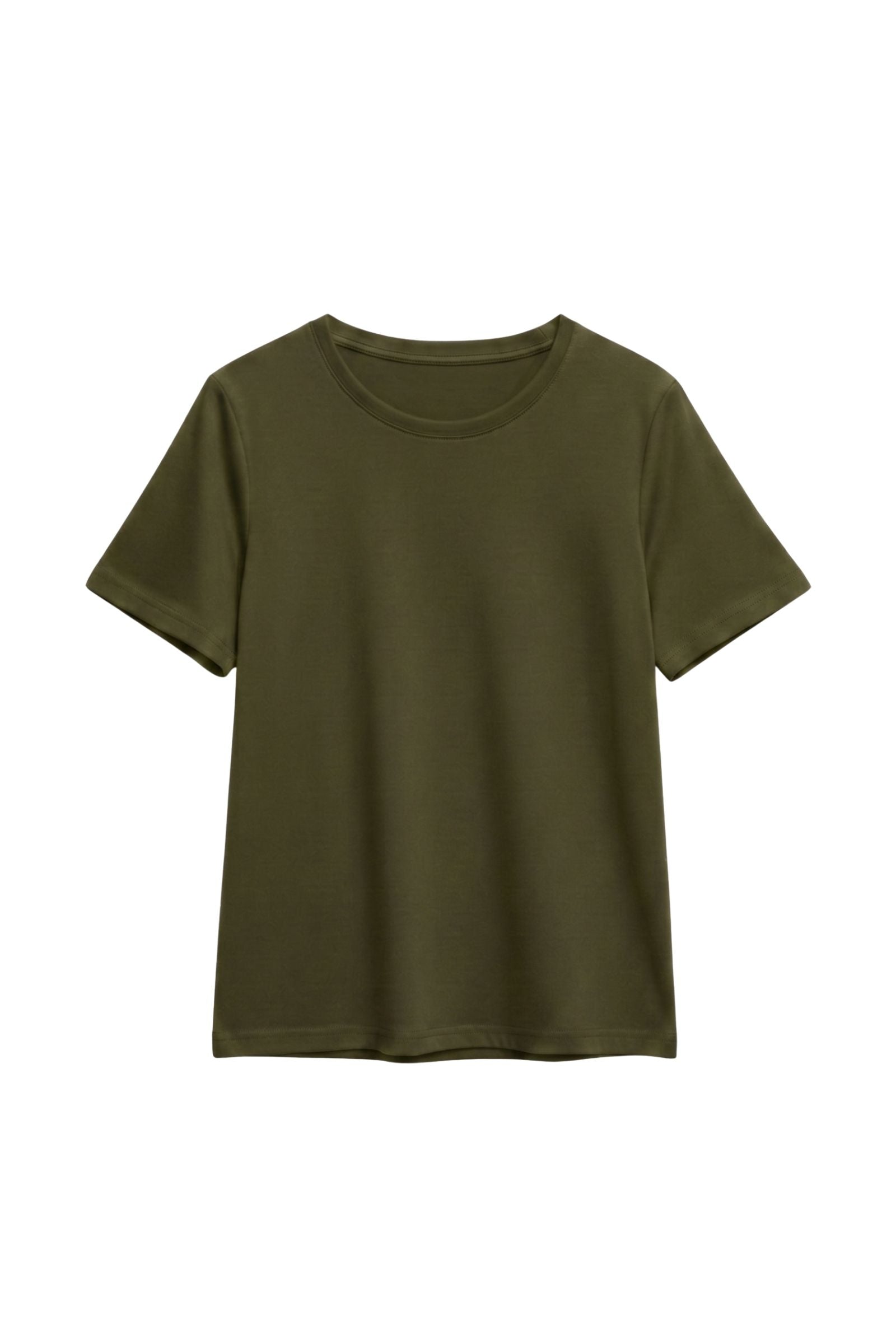 T-shirt col rond 100% coton premium manches courtes