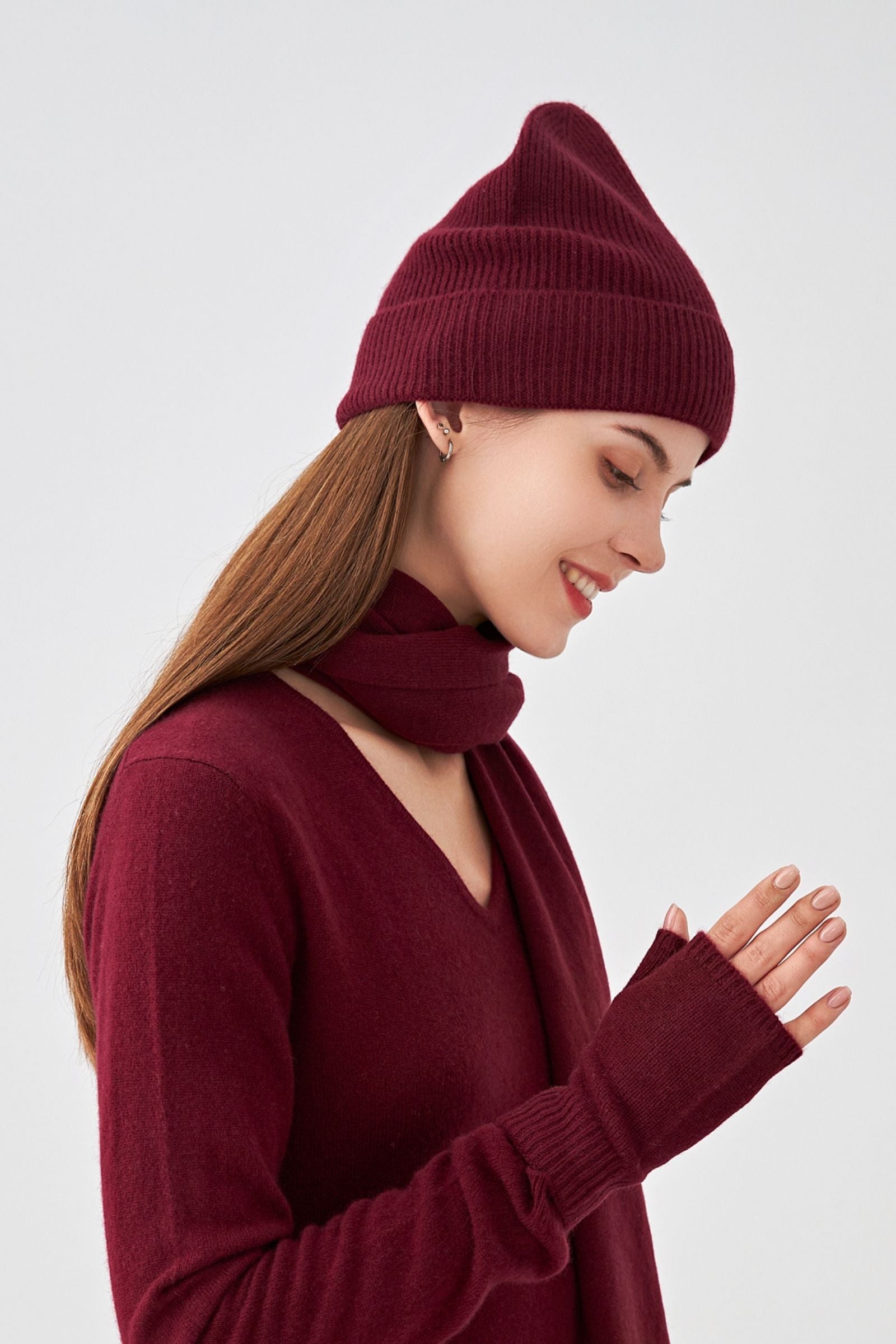 Bonnet 100% cachemire