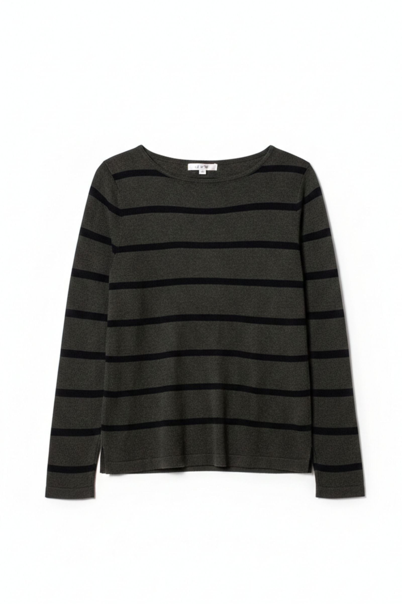 Pull marinière en soie et cachemire