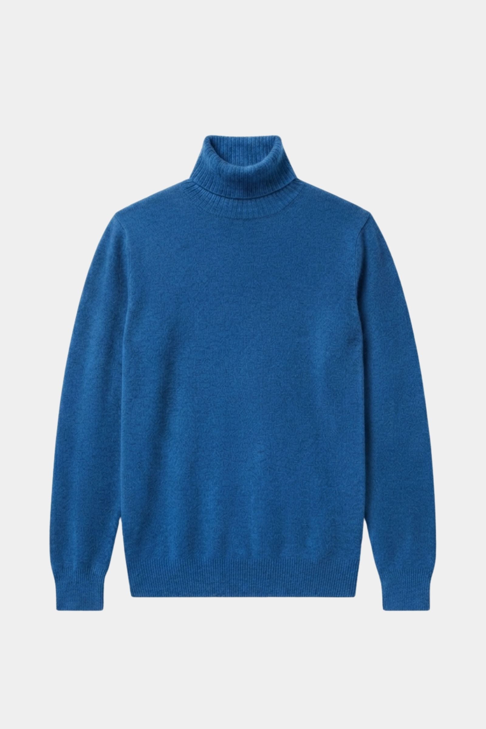 Pull 100% cachemire col roulé