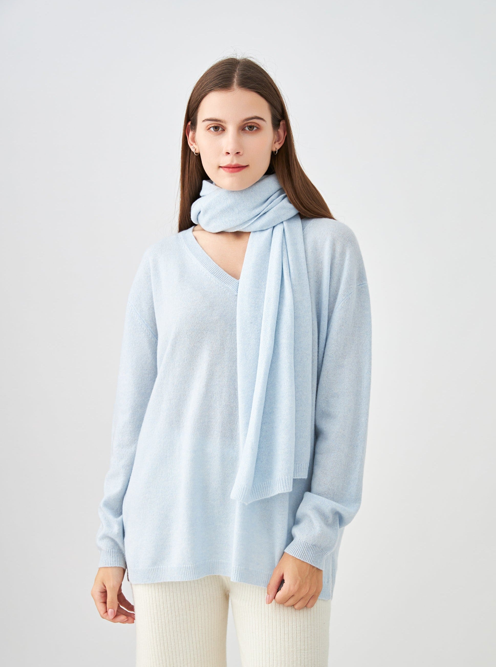 Pull V oversize en cachemire