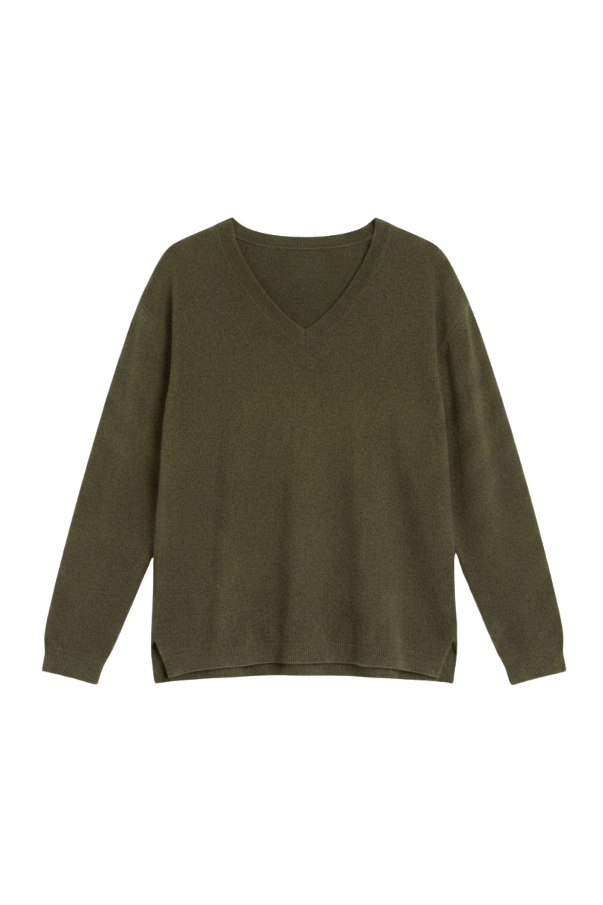 Pull 100% cachemire col V oversize