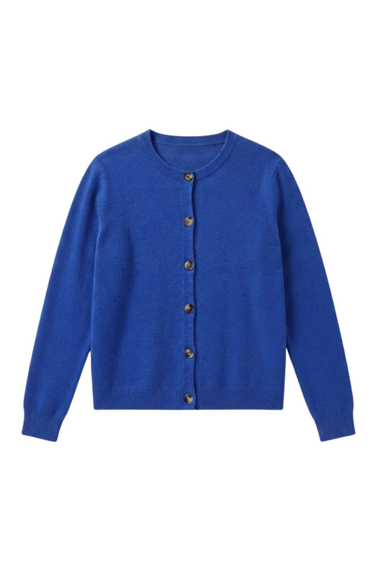 Cardigan 100% cachemire 2 fils boutons effet corne