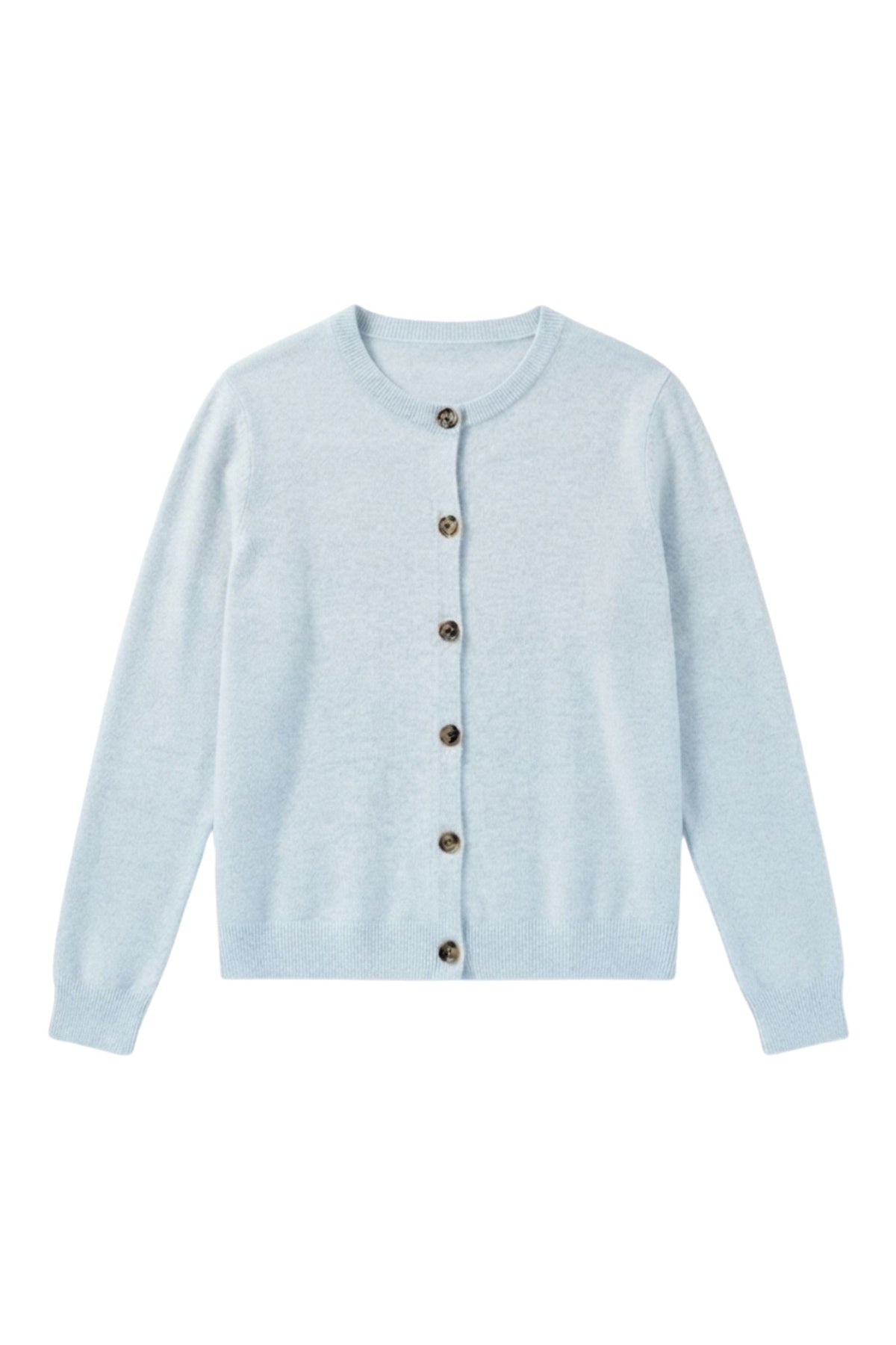 Cardigan 100% cachemire 2 fils boutons effet corne