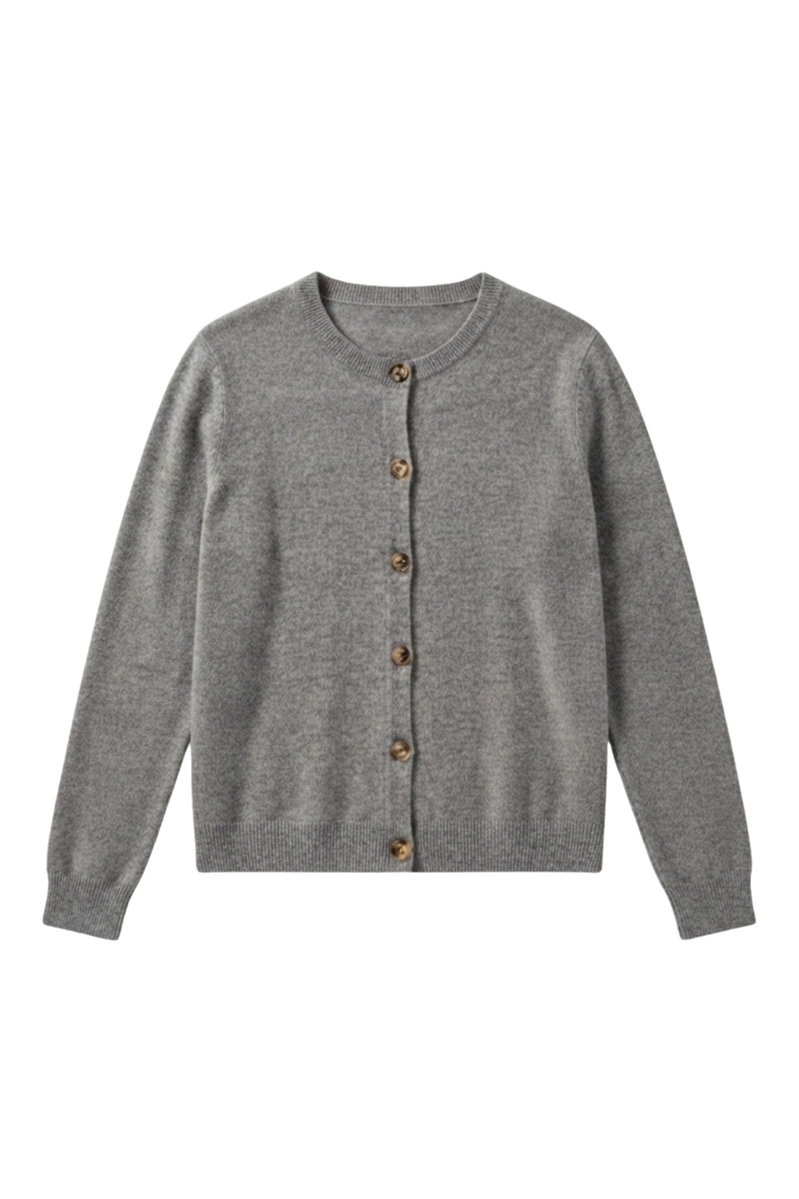 Cardigan 100% cachemire 2 fils boutons effet corne