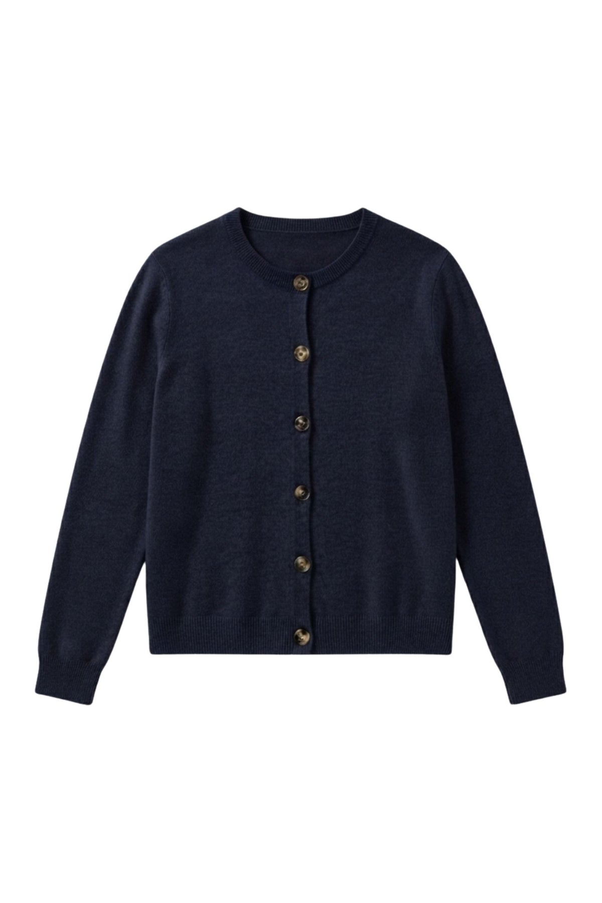 Cardigan 100% cachemire 2 fils boutons effet corne