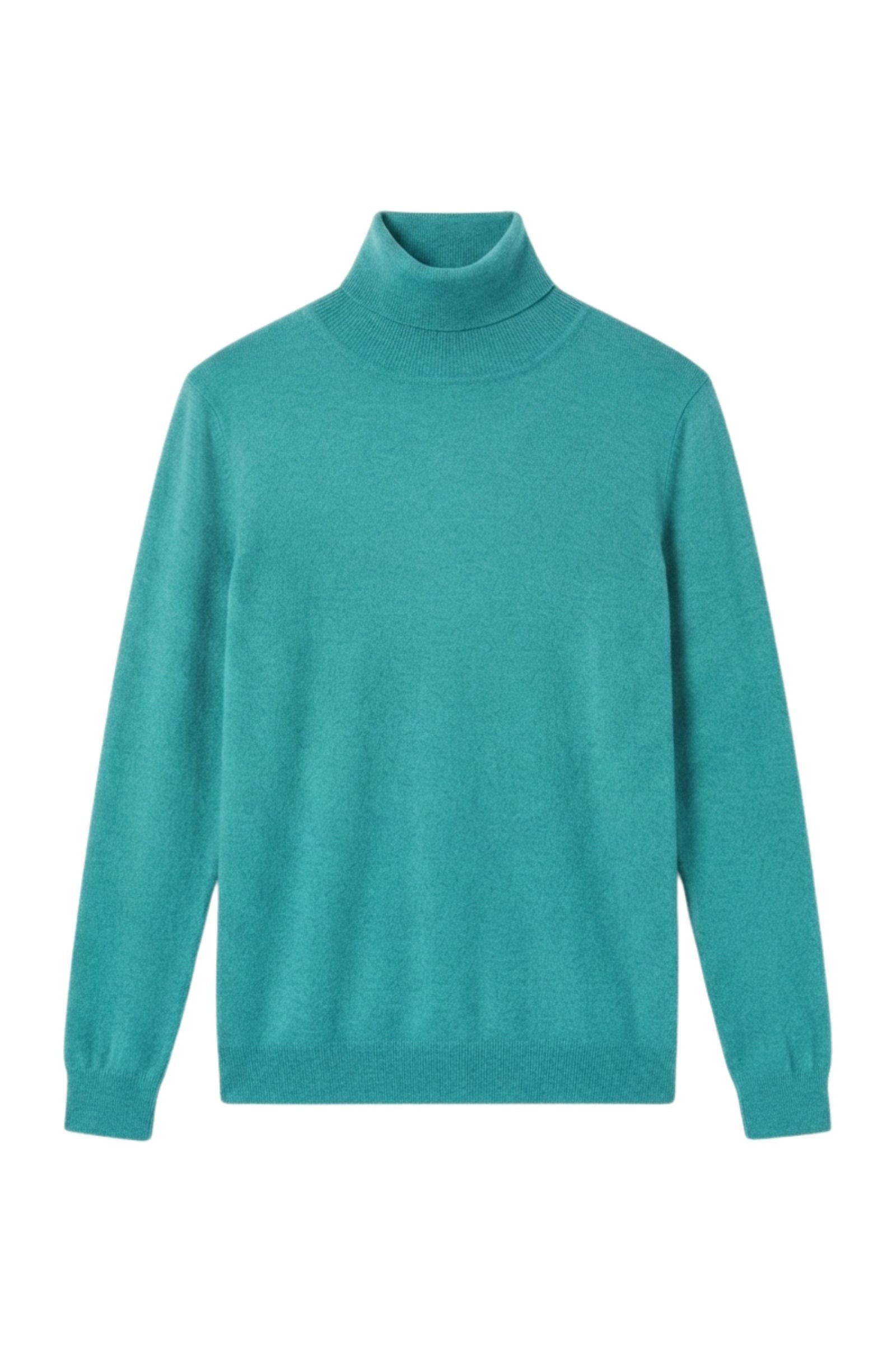 Pull col roulé en soie et cachemire