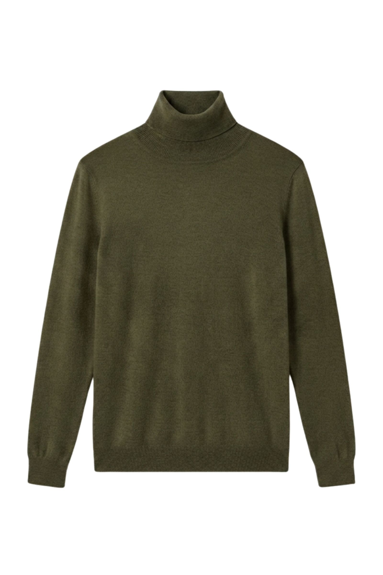 Pull col roulé en soie et cachemire