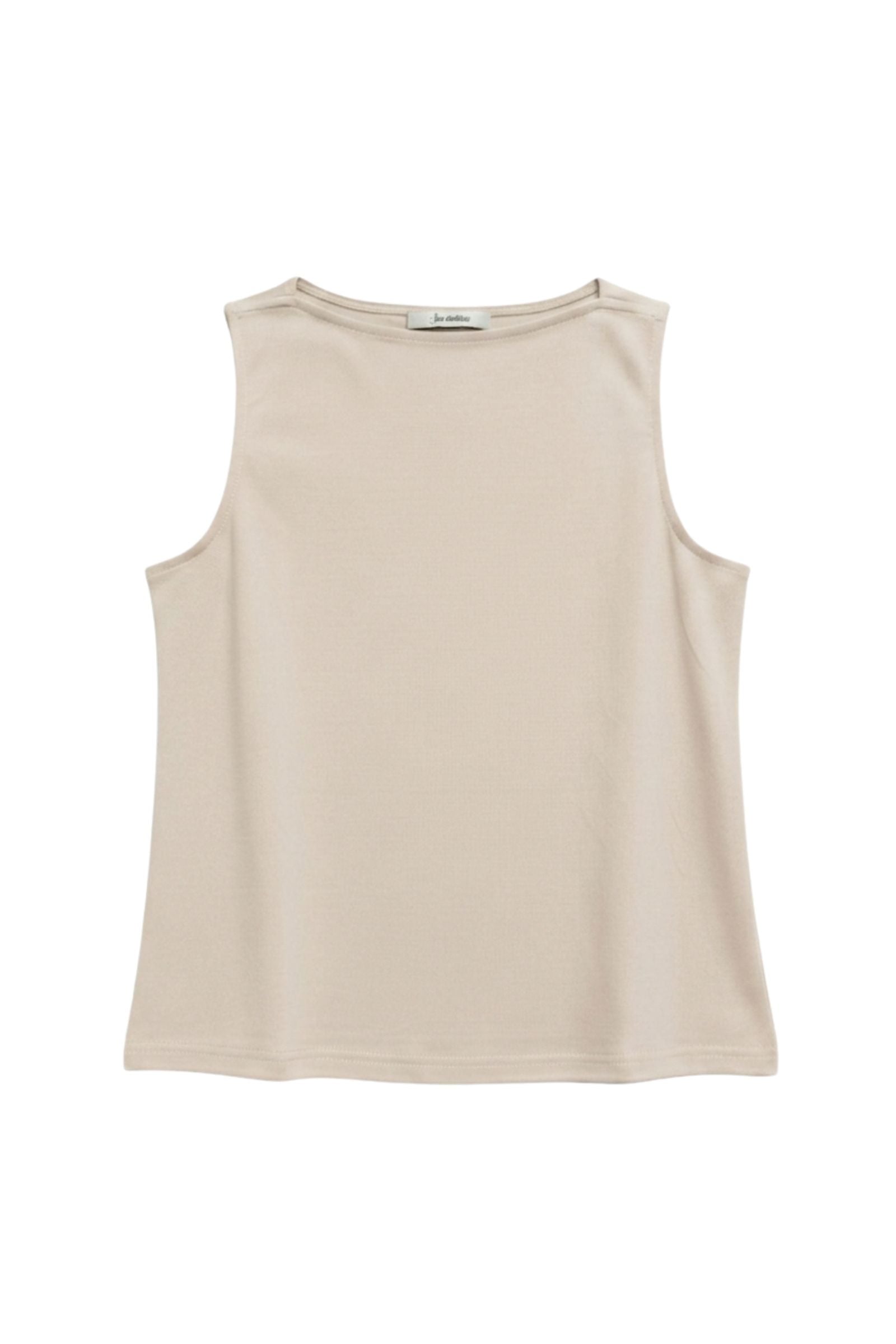 Débardeur 100% coton premium col bateau