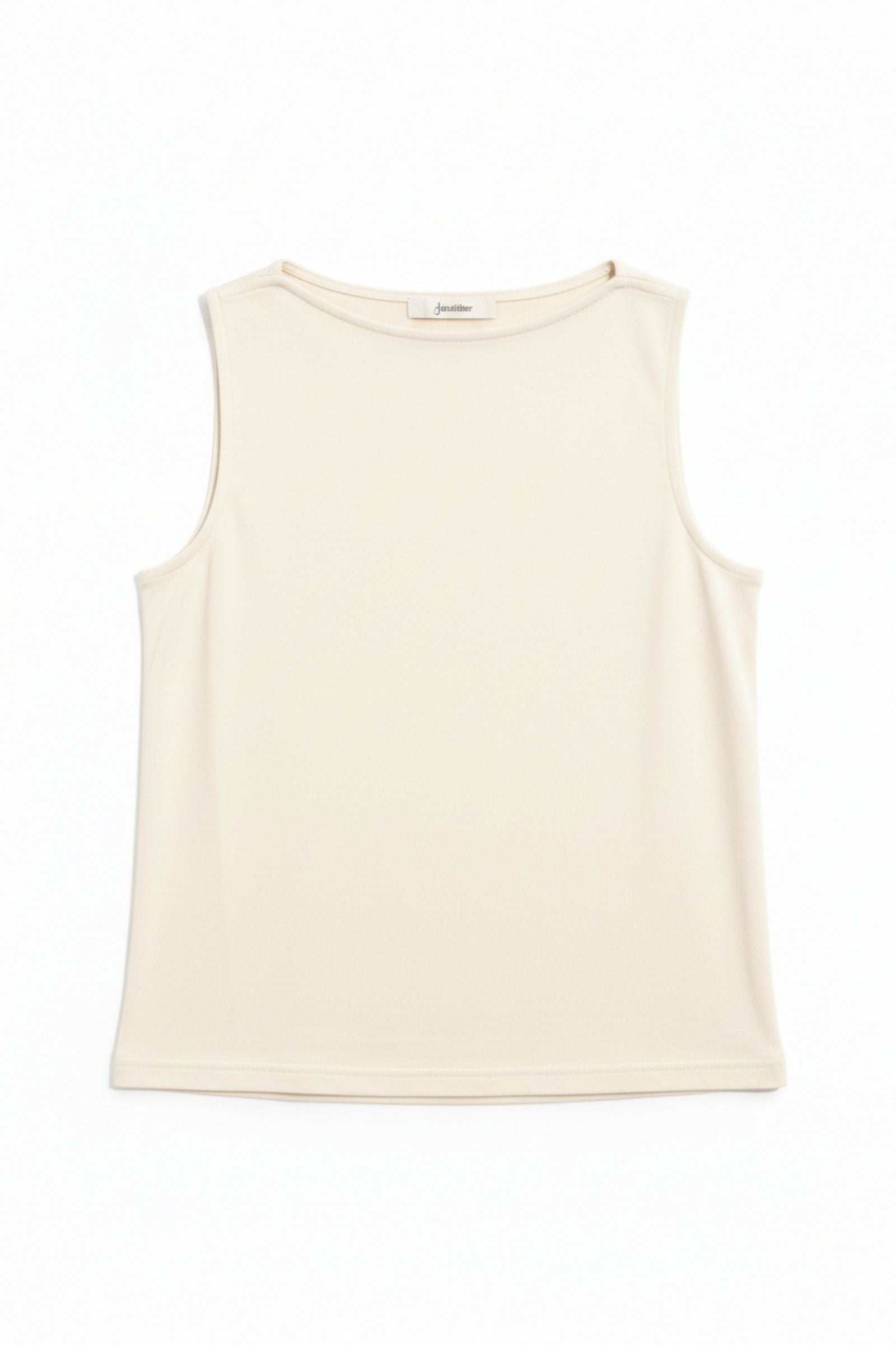 Débardeur 100% coton premium col bateau