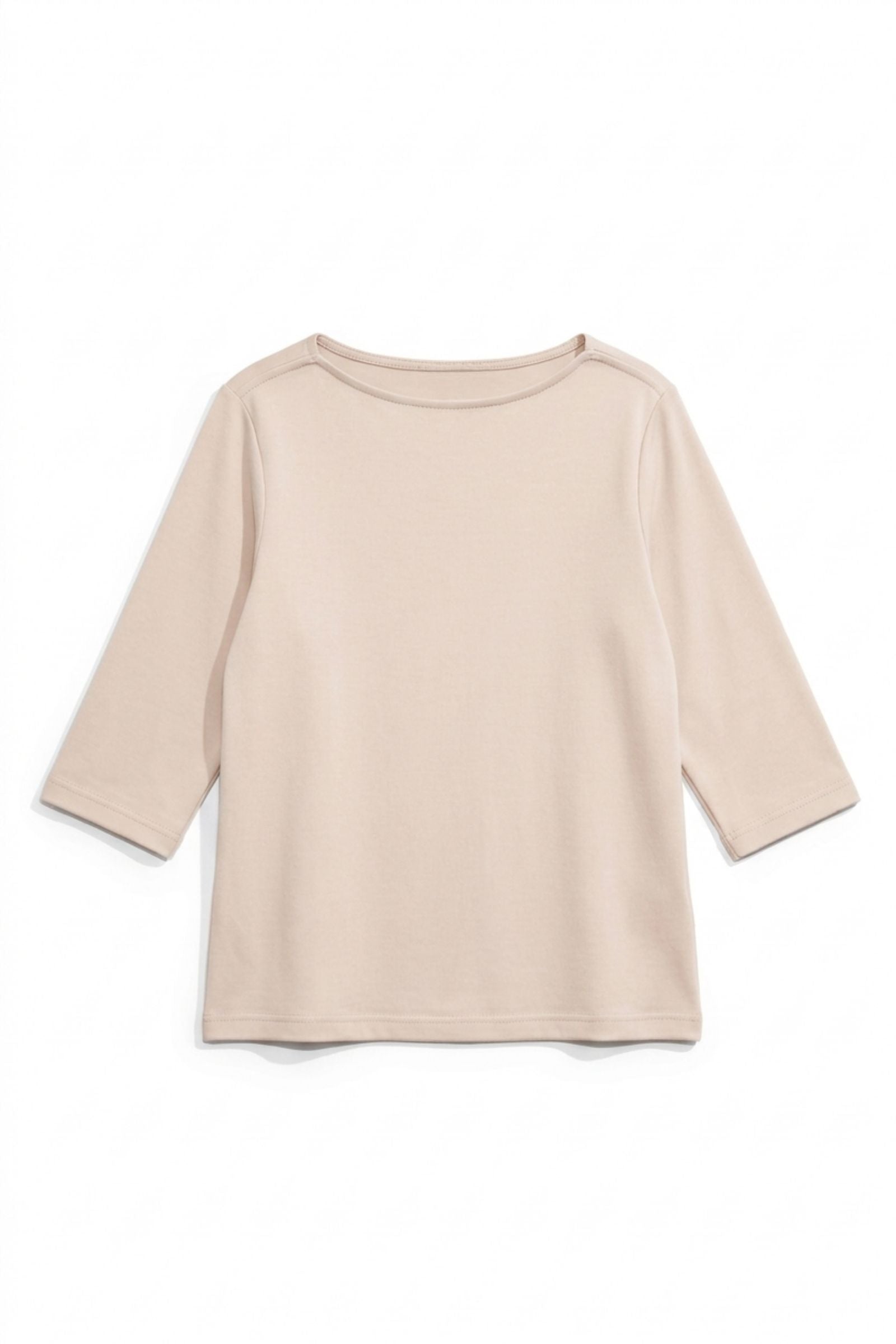 Top 100% coton premium manches courtes col bateau