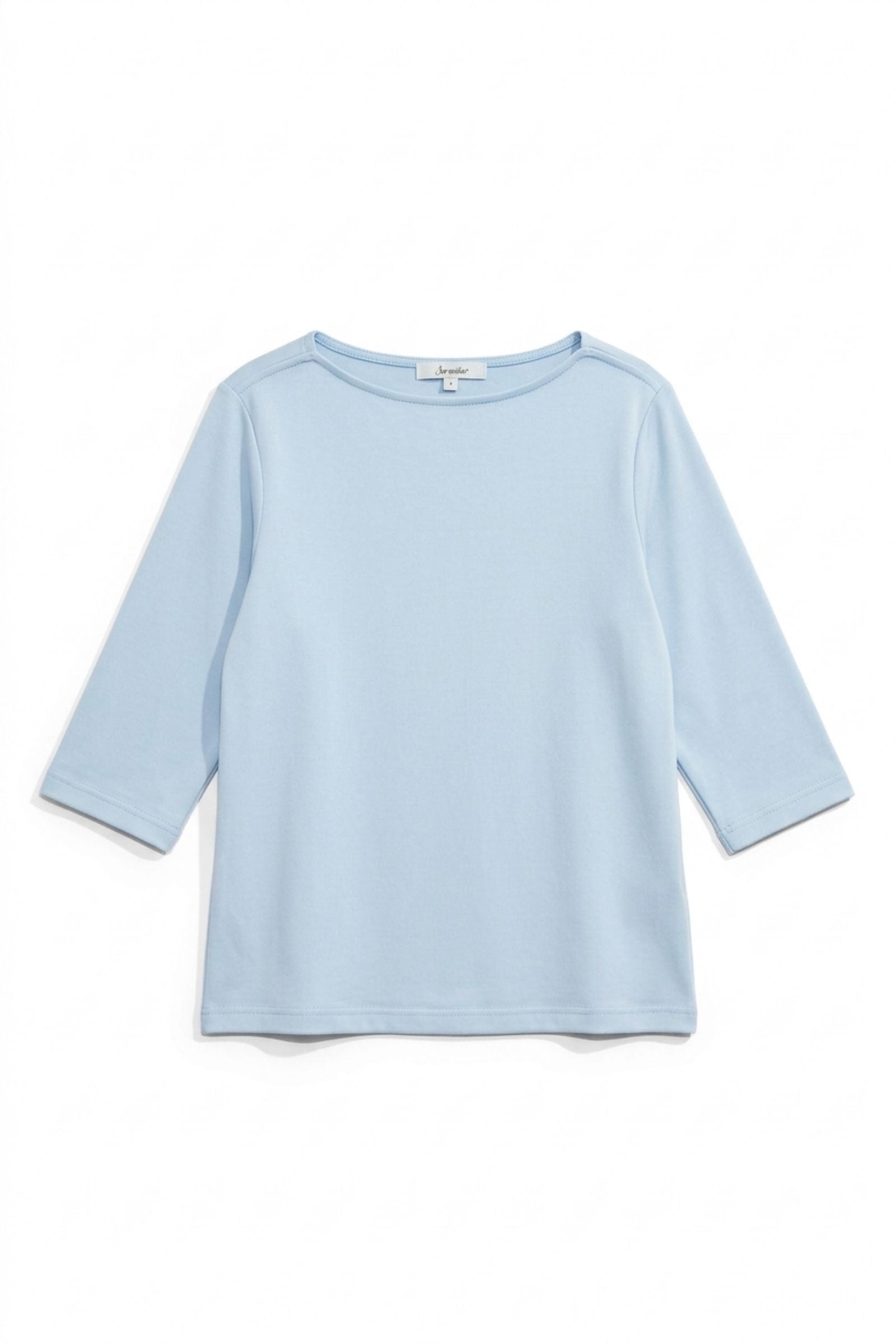 Top 100% coton premium manches courtes col bateau