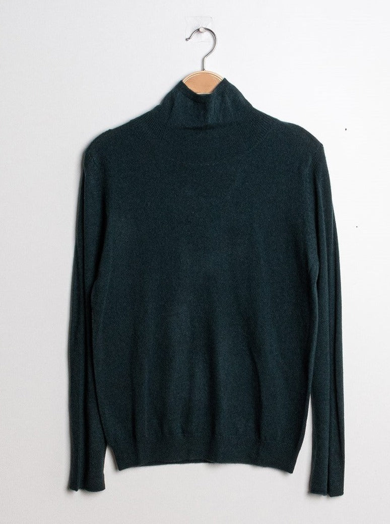 Pull col montant en cachemire
