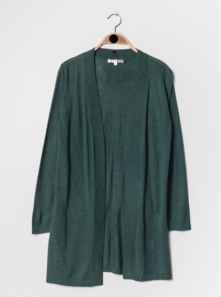 Gilet long en soie cachemire