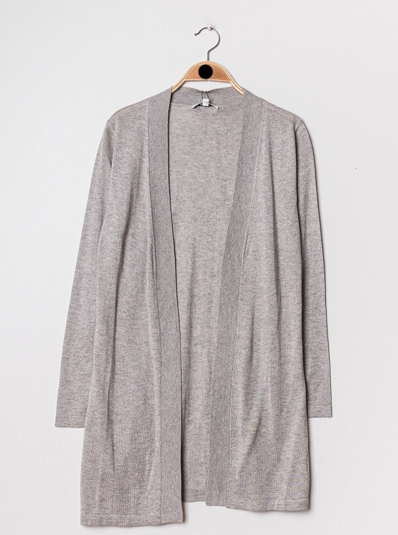 Gilet long en soie cachemire