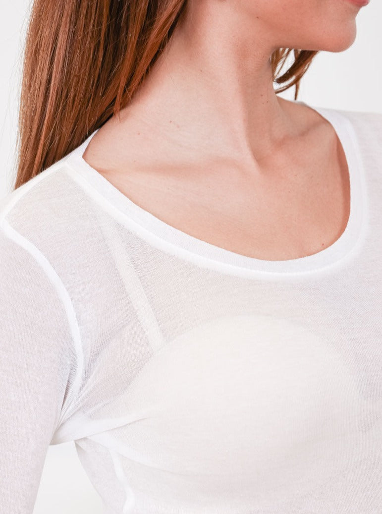 Top manches longues en coton pima
